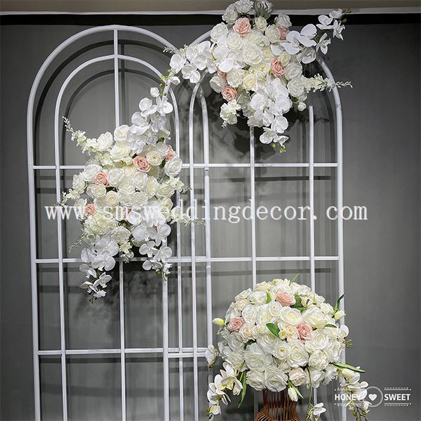 fake flower arch for wedding