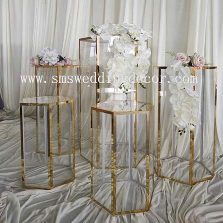 hexagon display plinth
