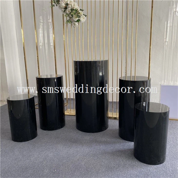 black pedestal display